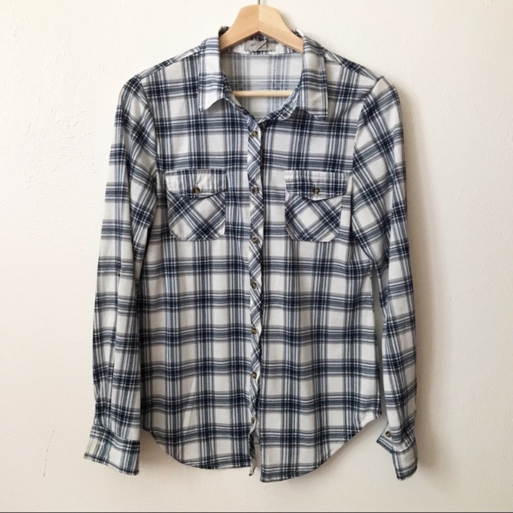 Passport • Blue and White Plaid Shirt